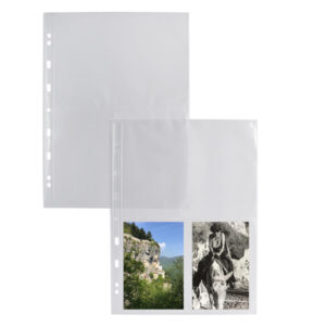 10 buste forate porta foto a 8 spazi 10x15 sei rota