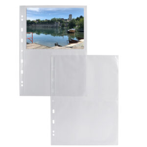 10 buste forate porta foto a 4 spazi 15x21 sei rota