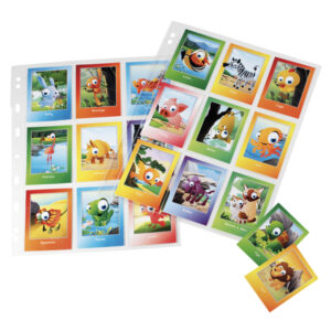 10 buste forate atla k 21x29,7cm porta 9 figurine sei rota