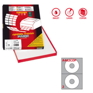 etichetta adesiva a/462 bianca 100fg x cd d117,5mm foro41 (2et/fg coprente