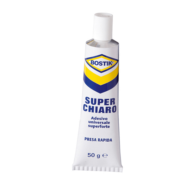 adesivo universale superchiaro 50gr bostik