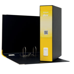 registratore dox 2 giallo dorso 8cm f.to protocollo esselte