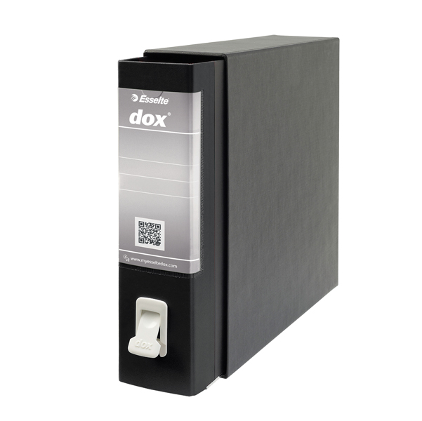 registratore dox 2 nero dorso 8cm f.to protocollo esselte