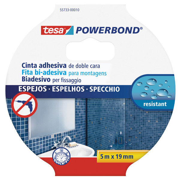 nastro biadesivo 5mtx19mm per specchi