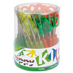 barattolo 24 forbici centimetrate 13,5cm x mancini art.409