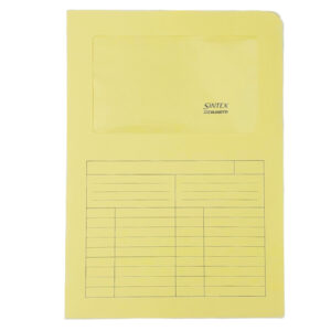 50 cartelline a l c/finestra giallo 120gr sintex blasetti