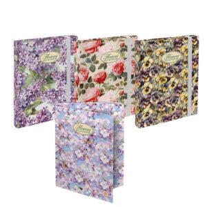 cartella progetti con elastico 26x34cm dorso 3cm pigna nature flowers