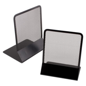 coppia reggilibri in rete nero art.089