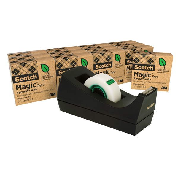 dispenser c38 multi-pack con 14 rotoli sfusi scotch magic 900 19mmx33m