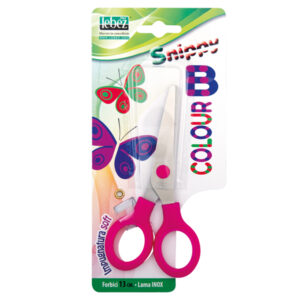 forbici snippy color 13cm punta tonda 4512 lebez