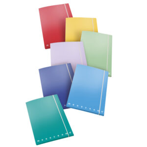 cartella 3 lembi c/elastico a4 - d 1.2 monocromo colori assortiti