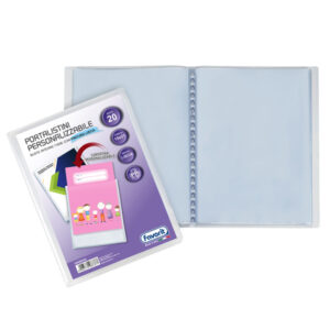 portalistino personalizz. sviluppo liscio 15x21cm 20 buste trasparente favorit