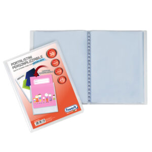 portalistino personalizz. sviluppo liscio 15x21cm 30 buste trasparente favorit