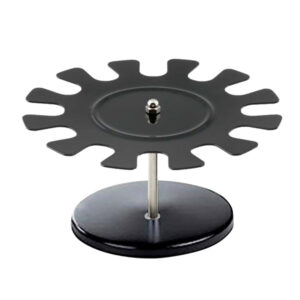 portatimbri circolare 12posti nero in metallo koala