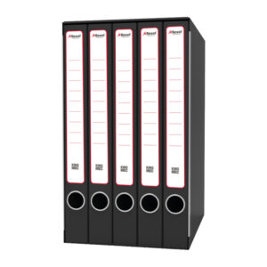 gruppo raccoglitori qunitetto c/cartelle 25x35cm dorso 23,5cm rexel