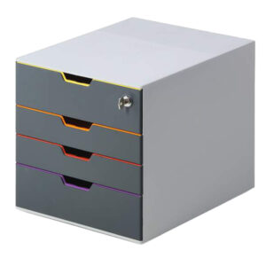 cassettiera a 4 cassetti varicolor safe durable