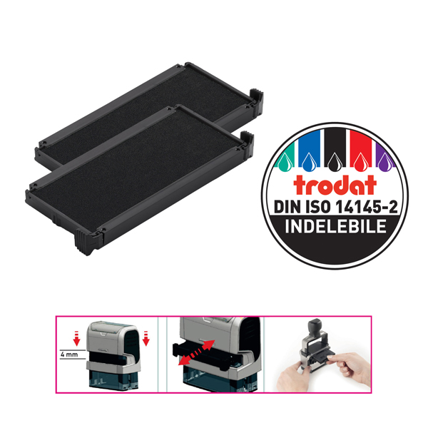 blister da 2 tamponi 6/4914 nero trodat