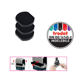 blister da 3 tamponi 6/4630 nero trodat