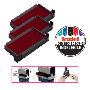 blister da 3 tamponi 6/4910 rosso trodat