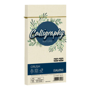 25 buste calligraphy nature crush 90gr 110x220mm alga favini