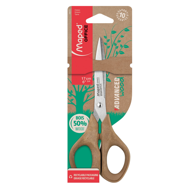 forbici simmetriche advanced wood 17cm maped