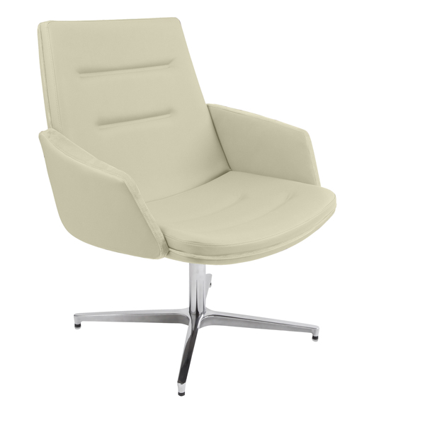 poltrona direzionale master panna con braccioli inclusi