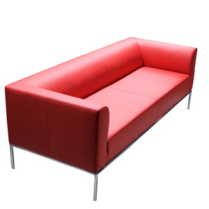 divanetto diwa dw2 2 posti rosso braccioli inclusi