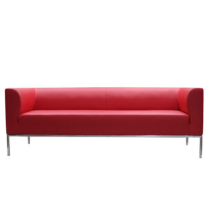 divanetto diwa dw3 3 posti rosso braccioli inclusi