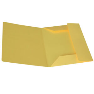pack 25 cartelline 3 lembi giallo sole in bristol 200g starline