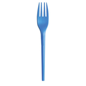 20 forchette monouso ecocolor in cpla 16cm blu big party