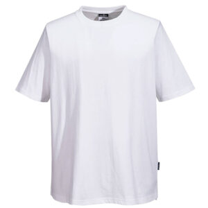 t-shirt chef unisex a maniche corte tg l bianco portwest