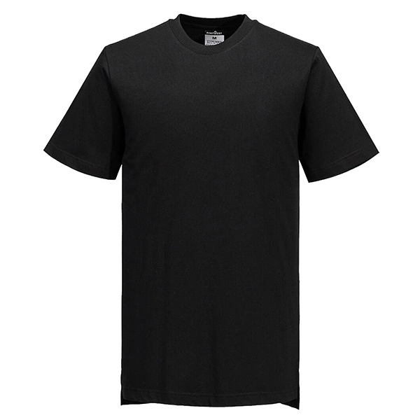 t-shirt chef unisex a maniche corte tg xl nero portwest