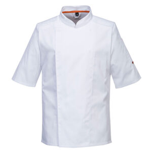 giacca da cuoco meshair pro a manica corta tg m bianco portwest