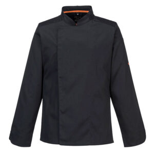 giacca da cuoco meshair pro a manica lunga tg xxl nero portwest