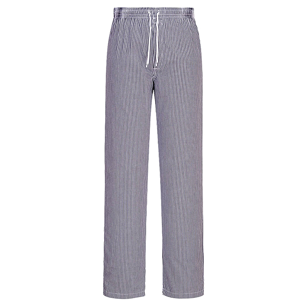 pantaloni da cuoco bromley tg m quadretti neri portwest