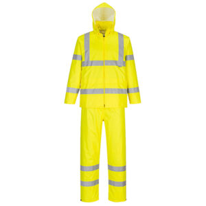 completo antipioggia ripiegabile hi-vi tg xl giallo fluo portwest
