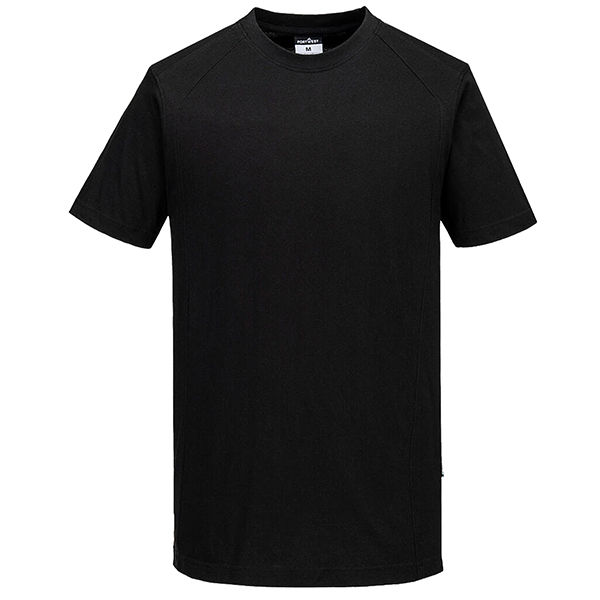t-shirt a maniche corte eco tg xxl nero portwest