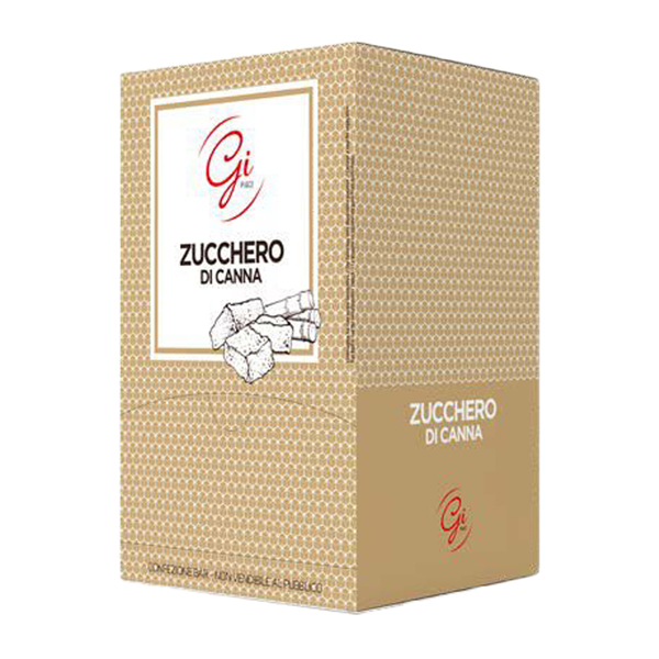 1kg zucchero di canna in bustine monoporzione da 5gr cad. (200 bustine vian