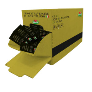 100 bustine monodose olio extra vergine d'oliva italiano da 10ml - viander