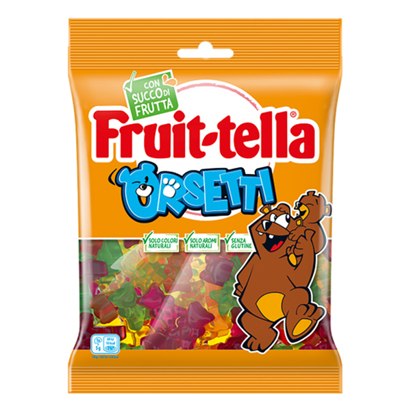 caramelle gommose fruit-tella orsetti f.to pocket 90gr