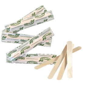 50 palette in legno imbustate singolarmente 9cm dopla green